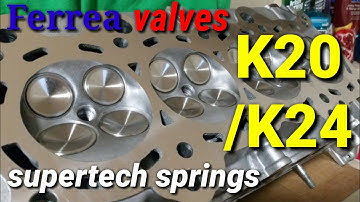 Installing valves on the k20a2