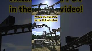 Corkscrew on the Arrow Suspended Coaster Prototype! #rollercoaster #planetcoaster #arrowdynamics