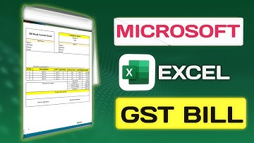 How To Make GST Bill in Excel || GST Bill Kaise Banaye