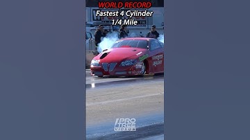 The Worlds Fastest 4 CYLINDER 1/4 Mile Pass! #dragracing