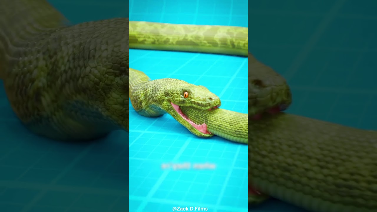 সাপ নিজের লেজকে শিকার ভেবে গিলে ফেলে। Snake swallows its own tail, thinking it is prey