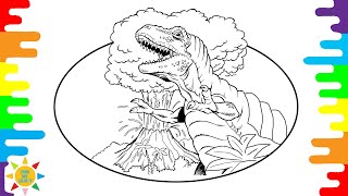 Tyrannosaurus Coloring Pages T-Rex ColoringPages Dinosaur drawandcolortv