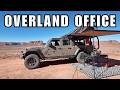 Overland Office in a Jeep