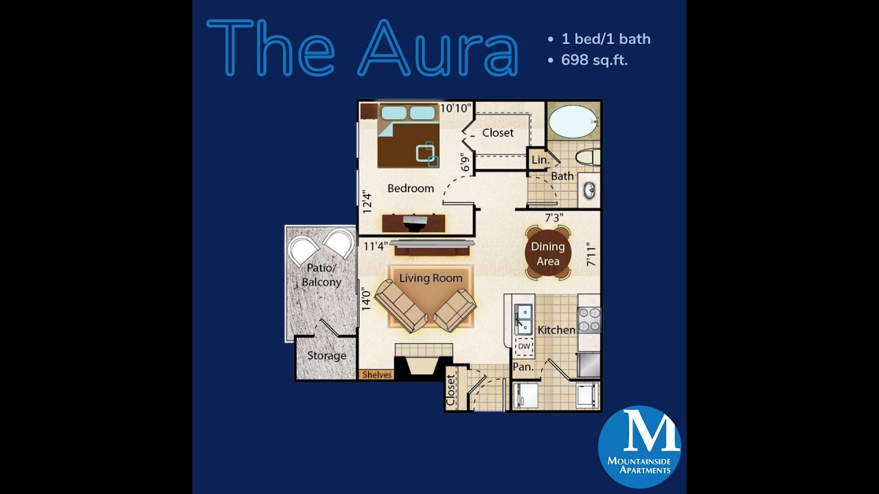 Aura - A1 | 698 sq/ft 1st Floor | Standard Renovation