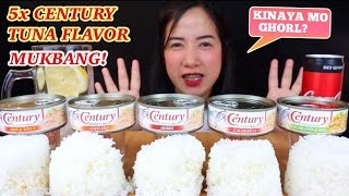 5x CENTURY TUNA DE LATA MUKBANG x 5CUPS OF RICE | FILIPINO CANNED GOODS | PINOY MUKBANG