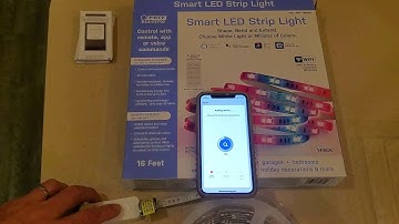 Setting up the Feit Smart LED strip to the app.