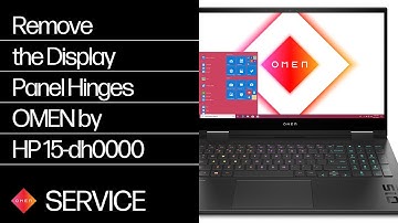 Remove the Display Panel Hinges | OMEN by HP 15-dh0000 | HP