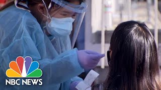 Covid-19 Testing Lines Long Across The U.S. | NBC Nightly News