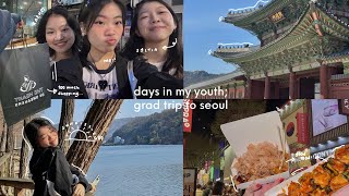 korea vlog | grad trip; shopping; cafe hopping; kr food