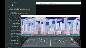SFML C++ Perspective depth & slight vertical parallax scrolling attempt