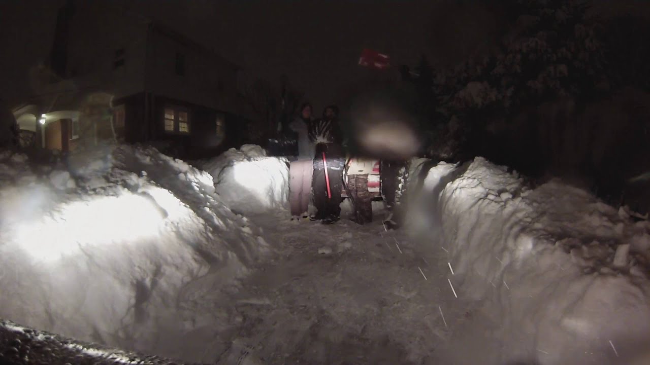 Riding out Blizzard Jonas 2016 - YouTube
