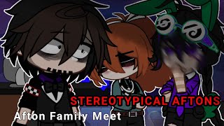 Afton Family Meet STEREOTYPICAL AFTONS ||Gacha CLUB ⫯ Gacha FNAF ⫯ Afton FAMILY ⫯ Gacha AFTON||