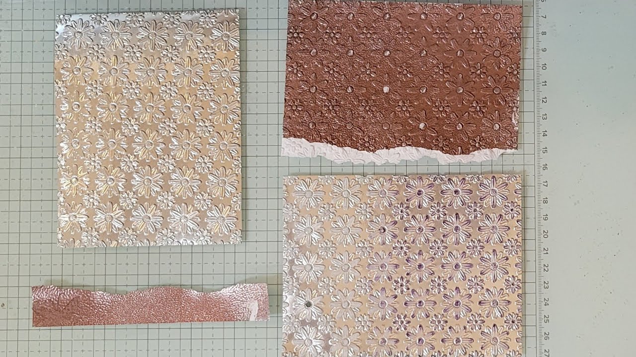 Technique of the week - - - -Metallic paper