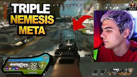 TSM ImperialHal team tries to use triple NEMESIS in ranked ( apex legends )