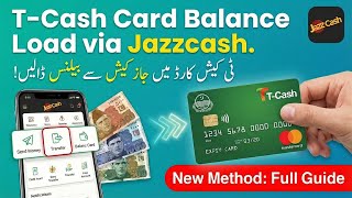 How to Add Money in T-Cash Card via JazzCash | T Cash Card Me Balance Add Karne Ka Tarika screenshot 4