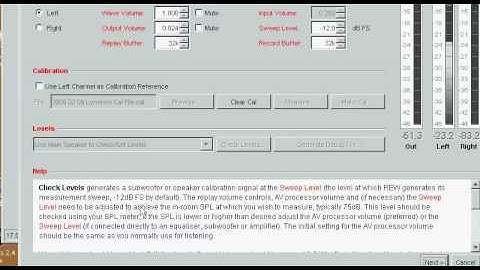 Room EQ Wizard - Step 2 - Check Levels