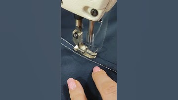 Double stitch for thick fabrics with plain base – sewing technique