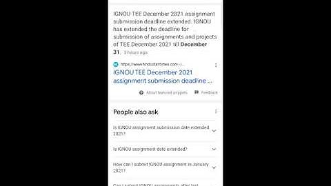 IGNOU assignment submission date extended 31 Dec 2021