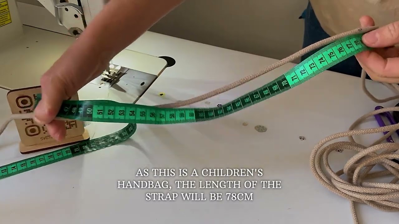 how to sew a children's crossbody in 30 minutes from cotton rope