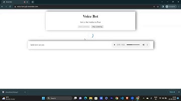 Intearctive Voicebot using Nodejs