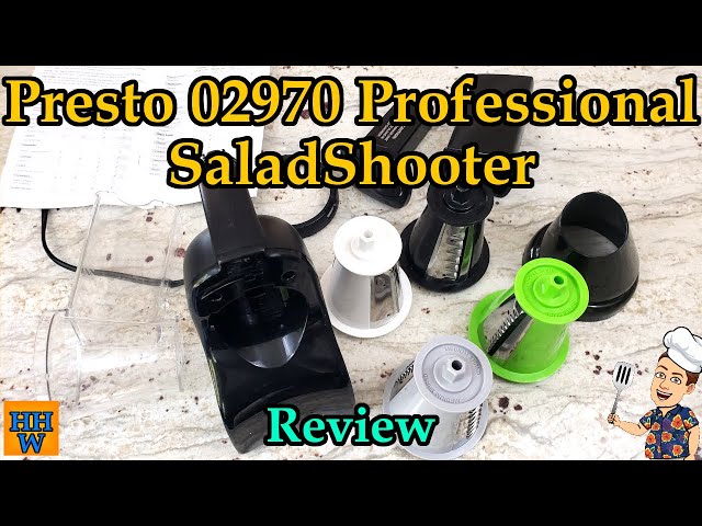 02910 Presto Salad Shooter Electric Food Slicer Shredder box instructions  Tested