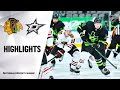 Blackhawks @ Stars 2/7/21 | NHL Highlights