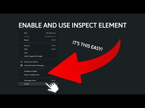 How to USE Inspect Element