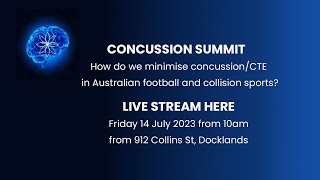 CONCUSSION SUMMIT - How do we minimise concussion/CTE in Australian football and collision sports? image