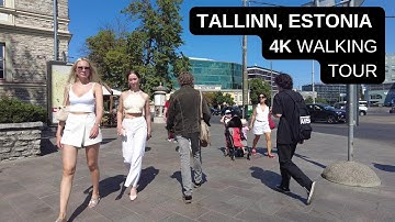 City walks series - Tallinn, Estonia (4K walking tour)