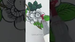 Coloring Flower with Soft Markers #shorts screenshot 5