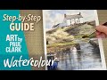 How to Paint a Seaside Scene with a Pub in Watercolour.