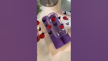 Ladybug Libby Glass 🐞♥️ #cricut #crafts #vinylcrafts