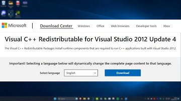 How To Download Microsoft Visual C++ 2012 Redistributable Package (32-64 bit)