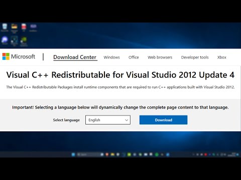 How To Download Microsoft Visual C++ 2012 Redistributable Package (32-64 bit)