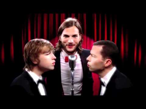 TWO AND A HALF MEN Season 9 - ASHTON KUTCHER " Manly Men " New Official Intro / Theme Song / Opening