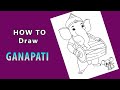 Ganesha Drawing/Ganesh Chaturthi Drawing/school Competition/Indian God Drawing/Lord Ganesha/Vinayaka
