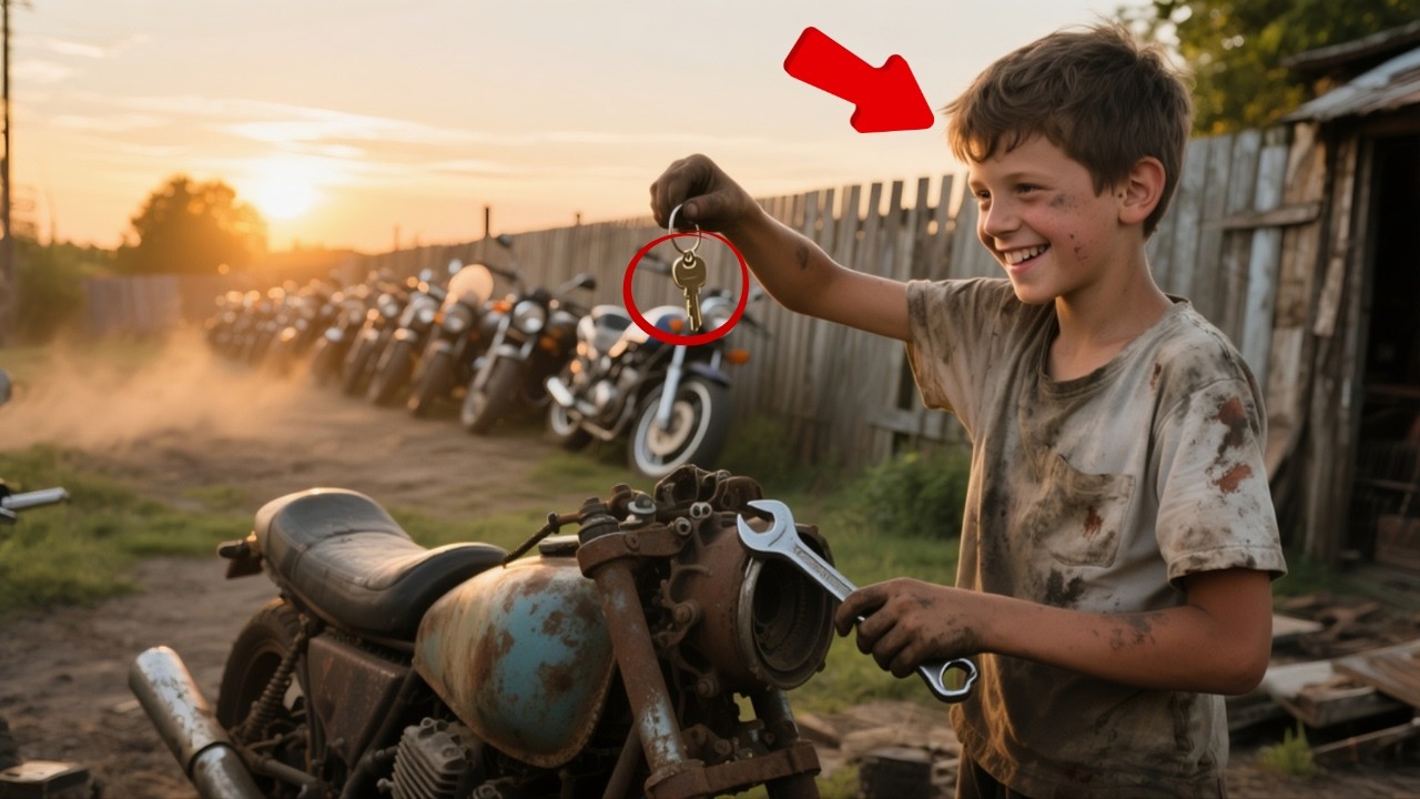 “It’s Yours!” The Biker Told a Poor Boy — His Unexpected Gift Stunned the Town