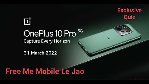 Amazon OnePlus 10 Pro 5g Quiz // Win OnePlus 10 Pro Mobile