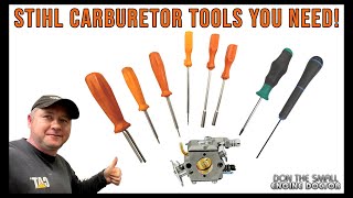 Stihl Carburetor Tools You Need For Chainsaws, Weedeaters, Leaf Blowers etc.