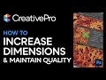 Photoshop: How to Increase Dimensions and Maintain Quality (Video Tutorial)