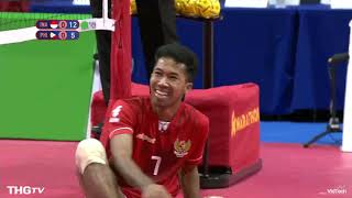 Sepak Takraw | Philippines VS Indonesia - 1st Regu | 30th Sea Games | Men's Team Double Event