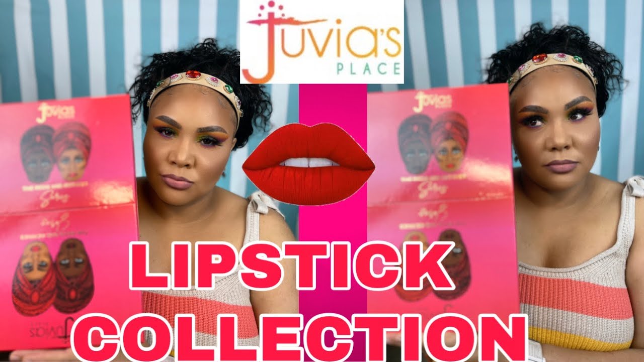 JUVIAS PLACE LIPSTICK SWATCHES AND REVIEW, MY LIPS WERE ON FIRE 😂 YouTube