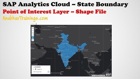 Sap Analytics Cloud training point of interest using shape file | Point of interest using shape file