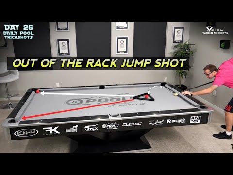 DAILY Pool Trick Shot - DAY 26 - Out of The Rack Jump Shot - Venom Trickshots