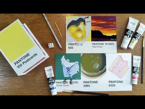 Pantone Postcard Painting Challenge 6-10 