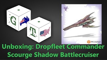 Unboxing: Dropfleet Commander - Scourge Shadow Battlecruiser