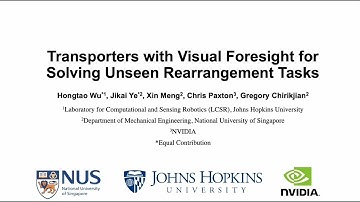 Transporters with Visual Foresight for Solving Unseen Rearrangement Tasks