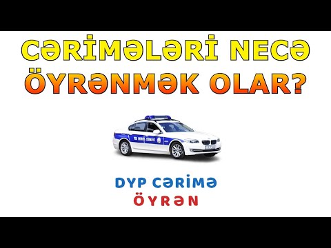 Cərimələri öyrənmək üçün mobil tətbiq