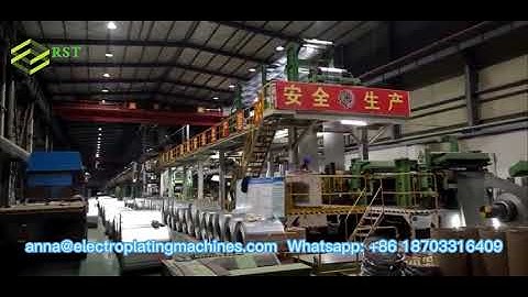 Continuous plating line for steel strip