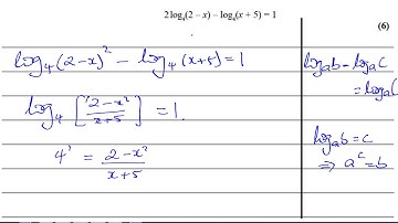 P2 new Practice Paper A  IAL Q1 Logarithms